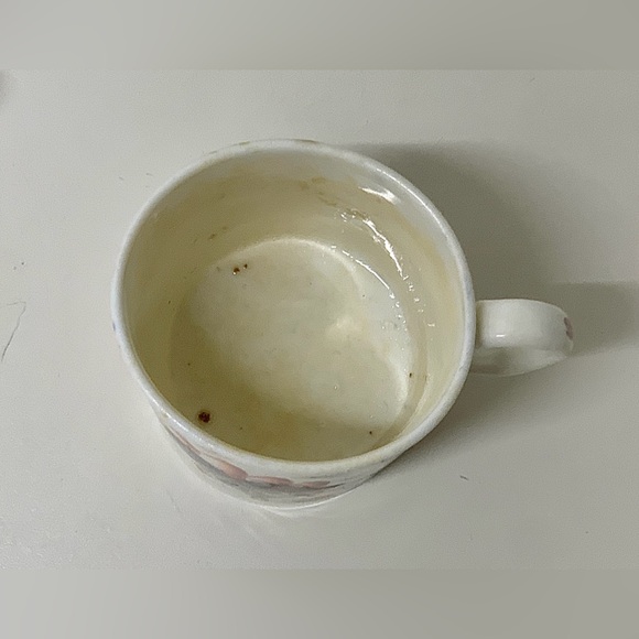 19th Century Antique Gaudy Welsh Grape Pattern Miniature Child’s Mug - Picture 11 of 14